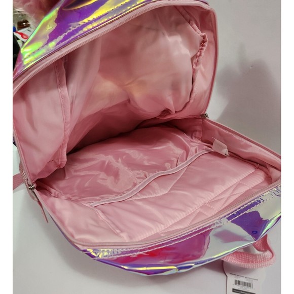 Girls 17" School Backpack with Lunch Bag 2-Piece Set, Pink Multi-Color Unicorn - Picture 9 of 13